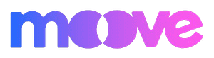 Logotipo colorido da marca Moove